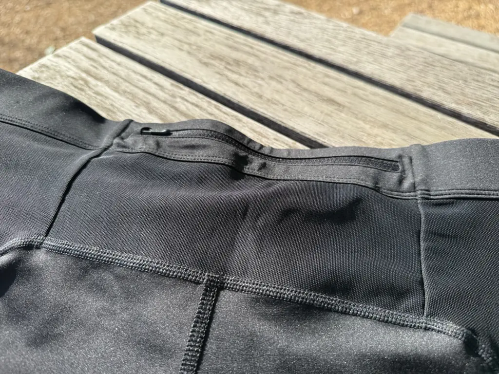 A close up of the rear zipper pocket A close up of the rear zipper pocket